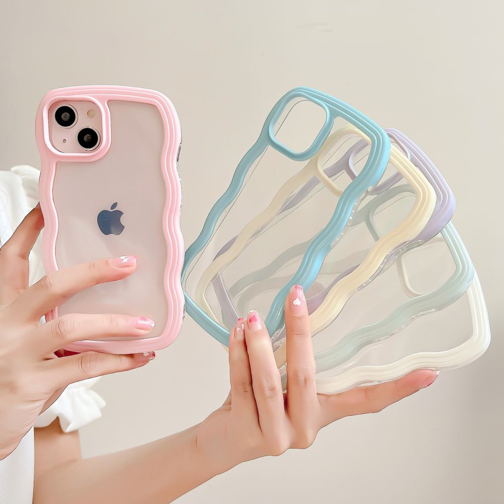 Sweet Wavy Pastel Frame Phone Case